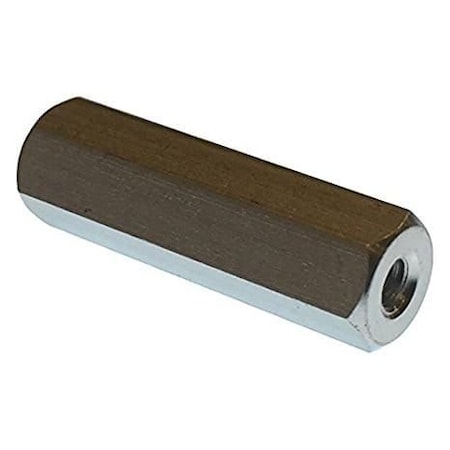 Newport Fasteners Hex Standoff, #6-32 Thrd Sz, 1/4 in L, Aluminum Plain, 3/8" Hex W, 1000 PK 370406HFA